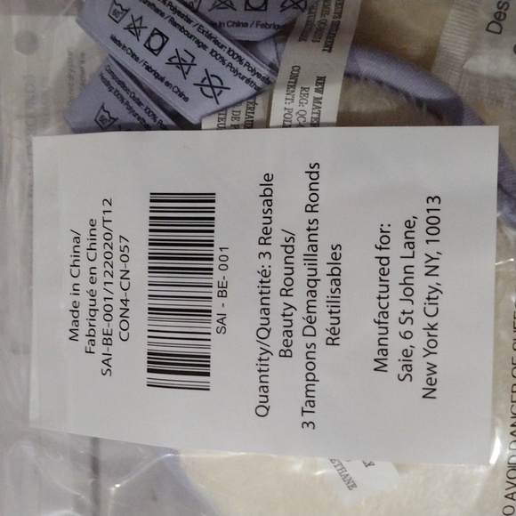 Saie Set‎ of 3 Reusable Makeup Beauty Rounds - Picture 5 of 5